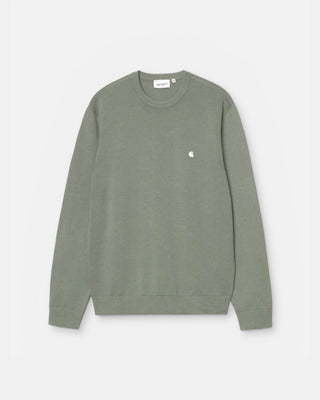 Carhartt WIP Madison Sweater Velvet Green/White