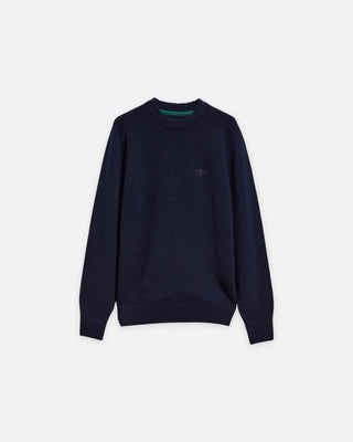 Barbour Newtown Crew Neck Sweater Navy