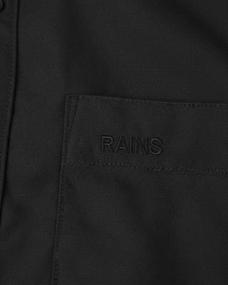 Rains Light Woven Long Sleeve Shirt Black
