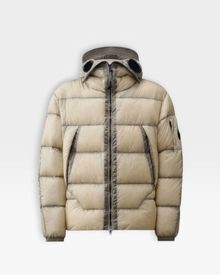 C.P. Company D.D. Shell Explorer Lens Down Jacket Silver Birch