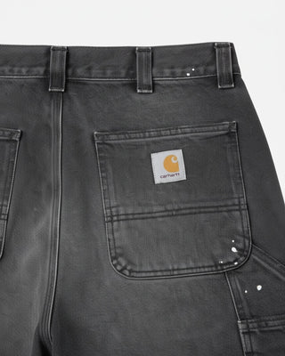 Carhartt WIP OG Single Knee Short Black Destroy Wash Splatter