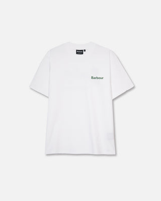 Barbour Crossby Archive Logo OS T-Shirt White