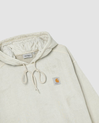 Carhartt WIP Hooded Vista Sweatshirt Cotton Sweat Fleur De Sel garment dyed