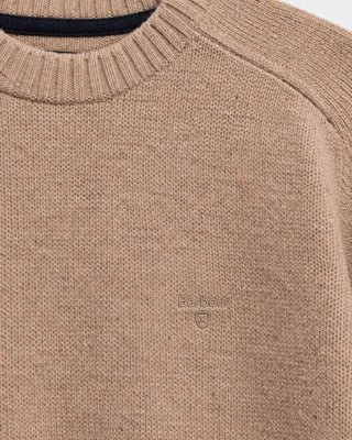 Barbour Newtown Crew Neck Sweater Washed Stone