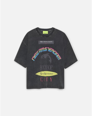 New Amsterdam Surf Association Announcement Tee Black