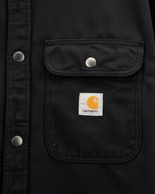 Carhartt WIP Prescott Shirt Jacket Black/Black garment dyed