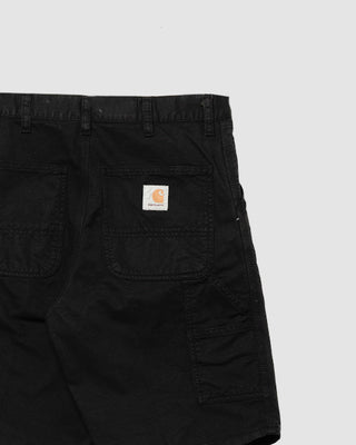 Carhartt WIP Single Knee Short Black Garment Dyed