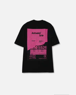 Arte Antwerp Back Poster T-Shirt Black