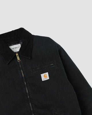 Carhartt WIP OG Detroit Jacket Black/Black stone canvas