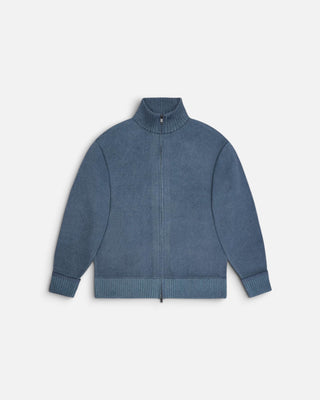Rains Sowa Knit Zip Cardigan 507 Blue Dusk/Breeze
