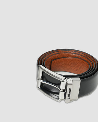Barbour Fife Reversible Leather Belt Black