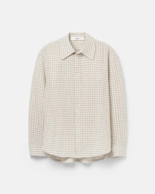 Sèfr Wes Shirt Subtle Beige Check