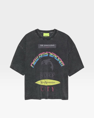 New Amsterdam Surf Association Announcement Tee Black
