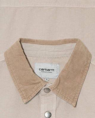 Carhartt WIP Prescott Shirt Jacket String/Leather Garment Dyed