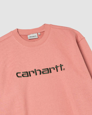 Carhartt WIP Carhartt Sweatshirt Dusty Rose/Sycamore Tree