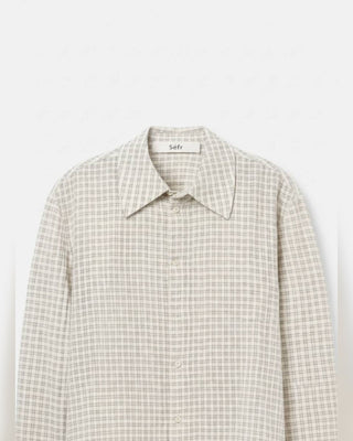 Sèfr Wes Shirt Subtle Beige Check