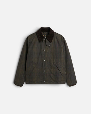 Barbour Tartan Transport Wax Jacket Dark Tartan