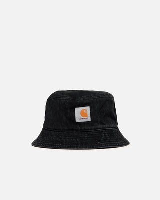 Carhartt WIP Belmar Bucket Hat Snake Camo Black Heavy Stone Wash
