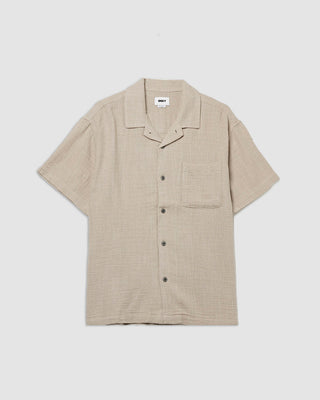Obey Feather Woven Shirt Silver Grey