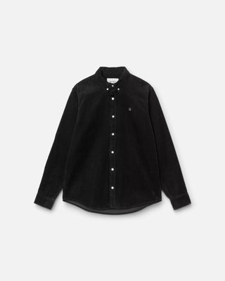Carhartt WIP L/S Madison Cord Shirt Cotton Corduroy Soot