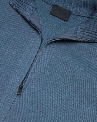 Rains Sowa Knit Zip Cardigan 507 Blue Dusk/Breeze