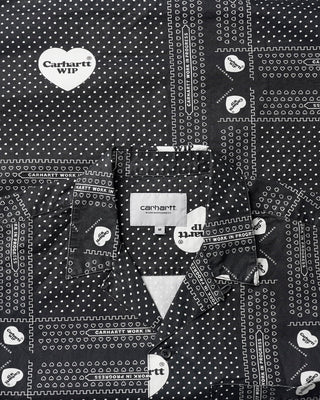 Carhartt WIP S/S Heart Bandana Shirt Black