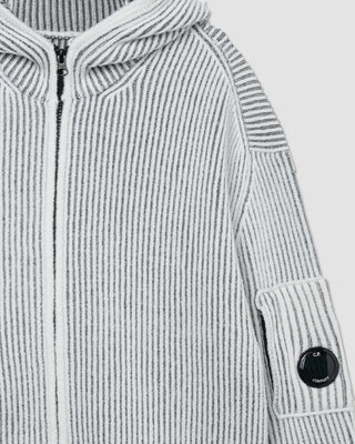 C.P Company Knitwear Cardigan Fleece Knit Gunmetal
