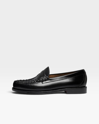 G.H. Bass Est.1876 Weejuns Larson Weave Loafers Black Leather