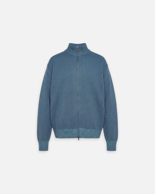 Rains Sowa Knit Zip Cardigan 507 Blue Dusk/Breeze