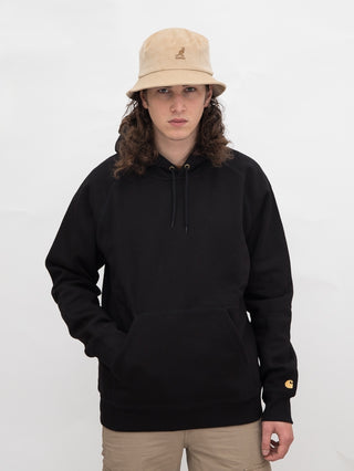 Carhartt WIP Hooded Chase Sweatshirt Black/Gold