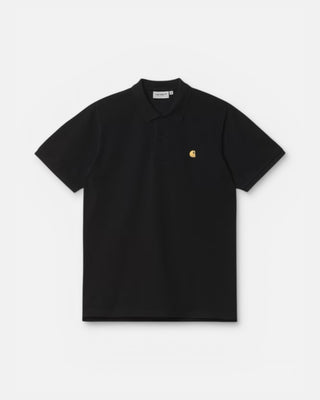 Carhartt WIP Chase Pique Polo Black/Gold