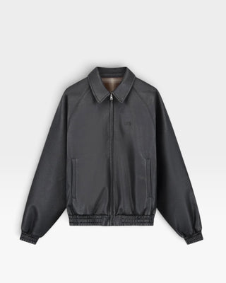 Arte Antwerp Reversible Leather Uniform Jacket Black