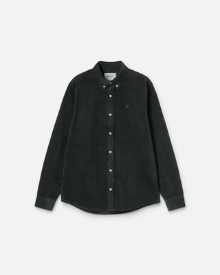 Carhartt WIP L/S Madison Cord Shirt Cotton Corduroy Raven