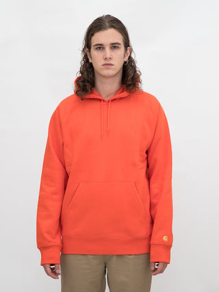 Carhartt WIP Hooded Chase Sweatshirt Orange/Gold