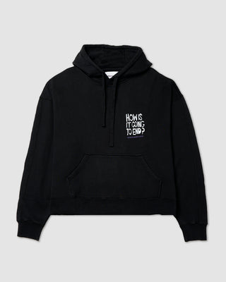 Bonsai To The End Hoodie Printed Graphic Black