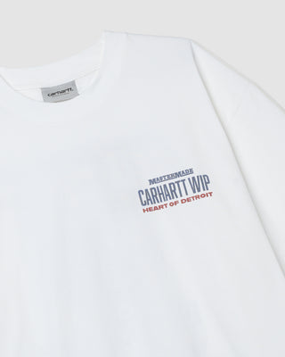 Carhartt WIP S/S Arcan T-Shirt White heavy stone wash