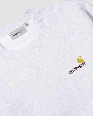 Carhartt WIP American Script Sweat Ash Heather