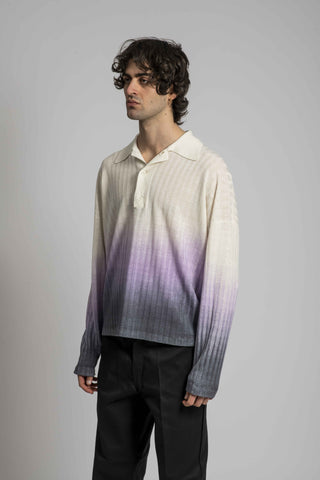 Bonsai Degradè Polo Knit - 1i-sx-2