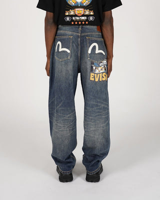 Evisu Fortune-Cat Hide & Seek PRT Jeans