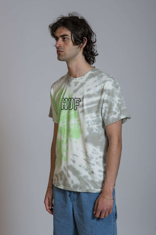 Huf SF Dye Tiedye Tee Green