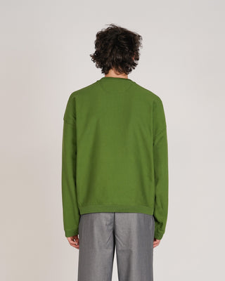 Stussy Relaxed Oversized Crew Green