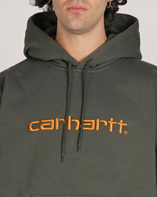 Carhartt WIP Hooded Carhartt Sweat Boxwood/Ochre - 1i-sx-2