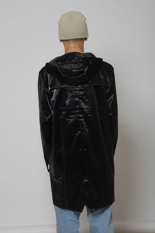 Rains Unisex Long Jacket Velvet Black
