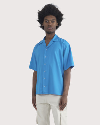 Bonsai Bowling Shirt Azure