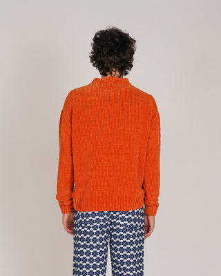 Bonsai Chenille Sweater Orange