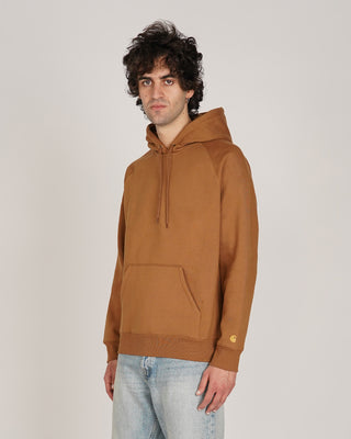 Carhartt WIP Hooded Chase Sweat Hamilton Brown