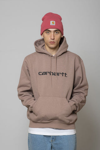 Carhartt WIP Hooded Carhartt Sweat Earthy Pink/Black