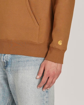 Carhartt WIP Hooded Chase Sweat Hamilton Brown