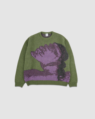 Carne Bollente Purple Jane Sweater Green
