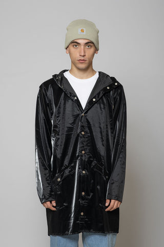 Rains Unisex Long Jacket Velvet Black